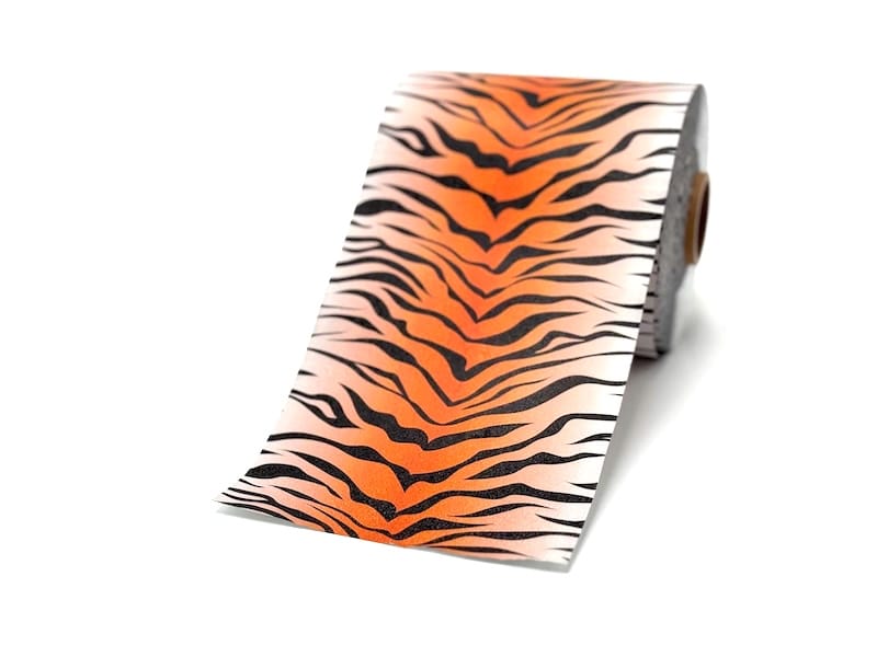 Happy Foils met oranje tijger print