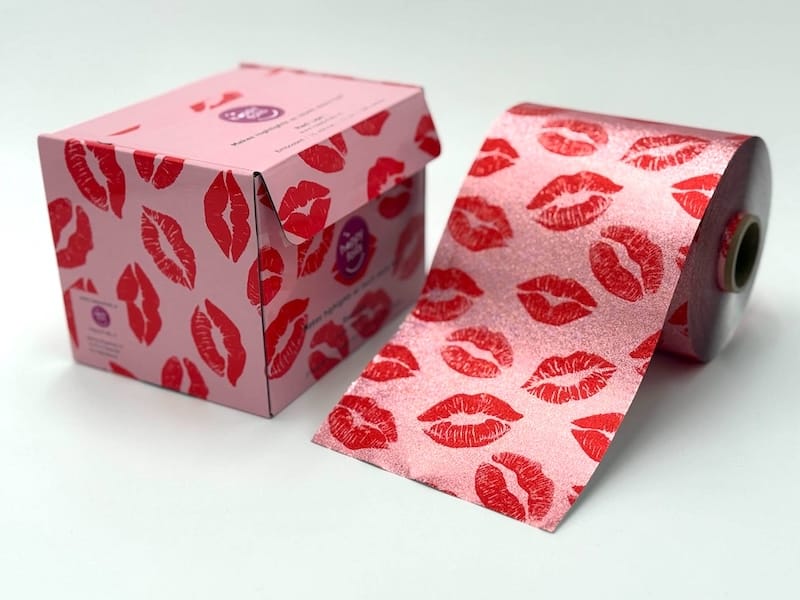 Happy Foils Red Lips aluminium folies op rol en sheets